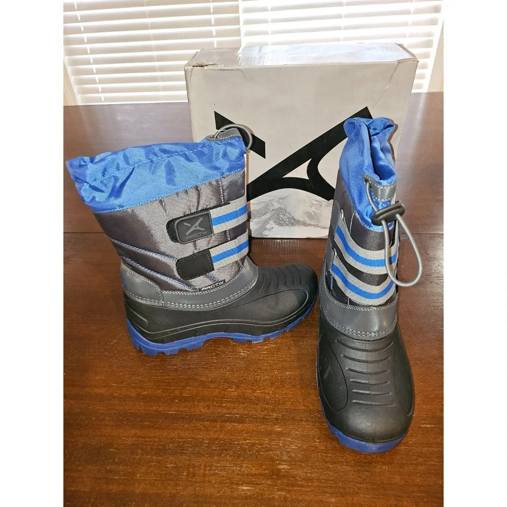 Arctix‎ Little Kid T Bar Winter Warm Dry Boot Nautical Blue Size US 2